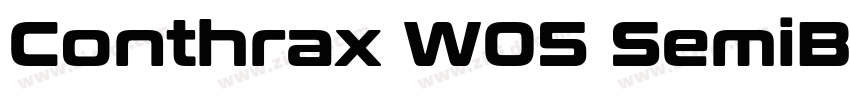 Conthrax W05 SemiBol字体转换